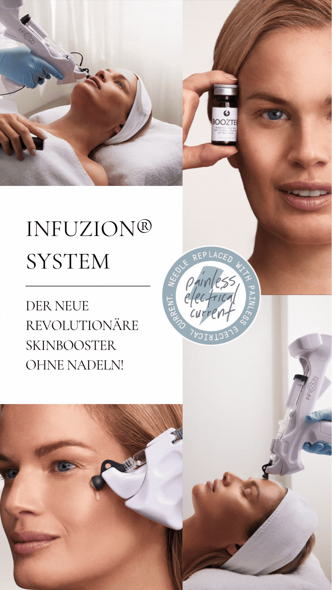 INFUZION® System bei der nadelfreien kosmetischen Anwendung